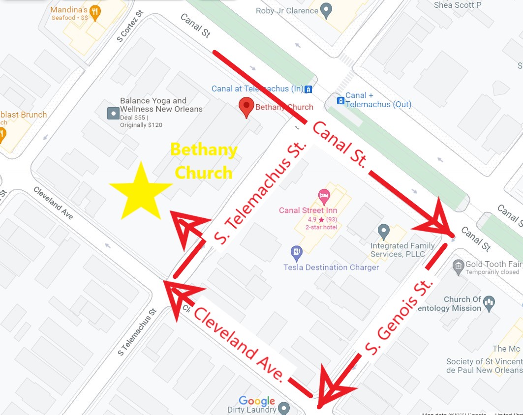 Bethany nola campus map